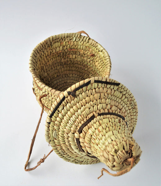 Bohemian basket, Vintage African box