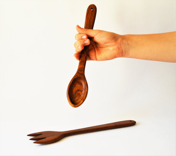 Kitchen spoon and fork 10"