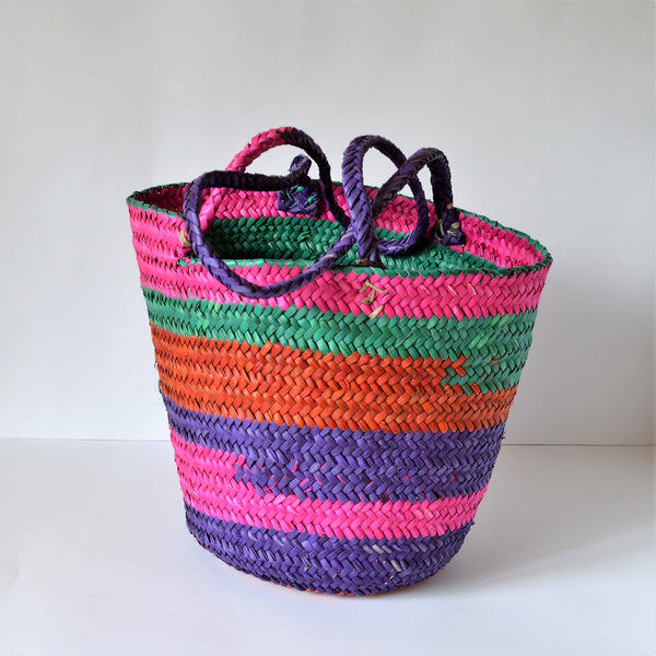 Purple basket bag JUDE, Shopper bag