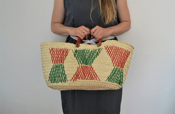 Woven fresh market bag, Wahat wicker summer bag