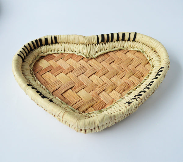 Heart shape Palm leaves Catchall tray
