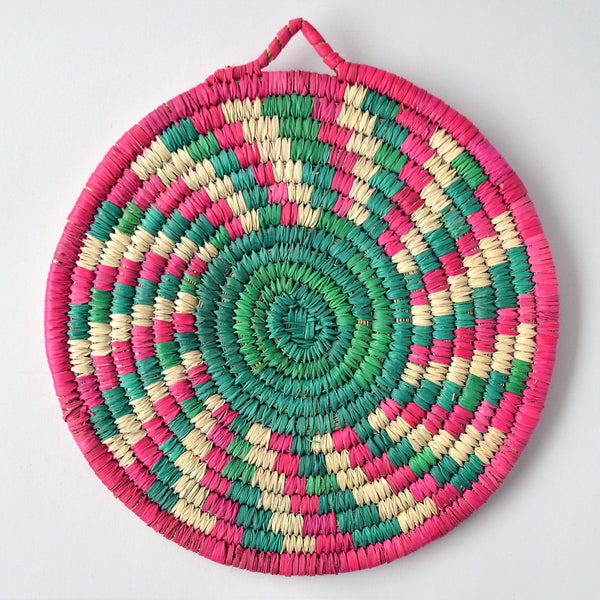 Pink fusion Nubian taba, Unique wall decor plate