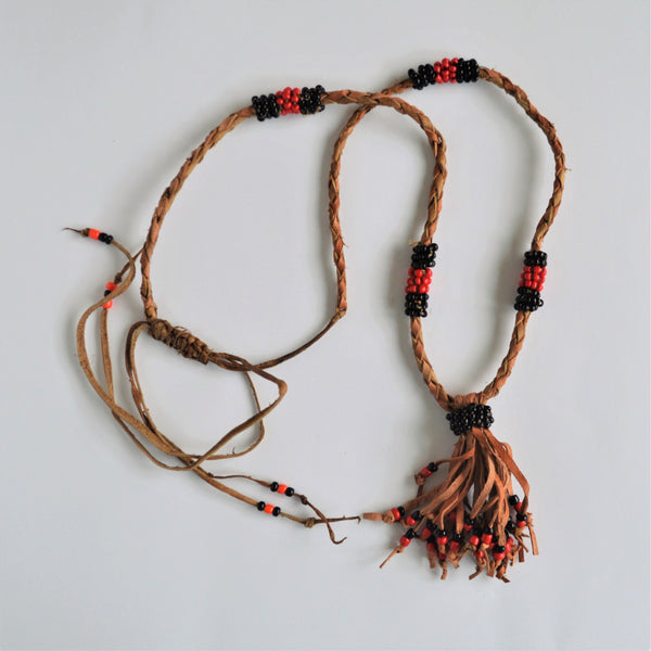 Black and red beads Ethnic Egyptian necklace