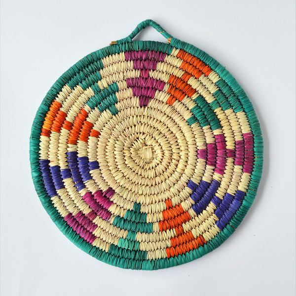 Woven Trivet, Palm leaves Hot Pad (model 121)