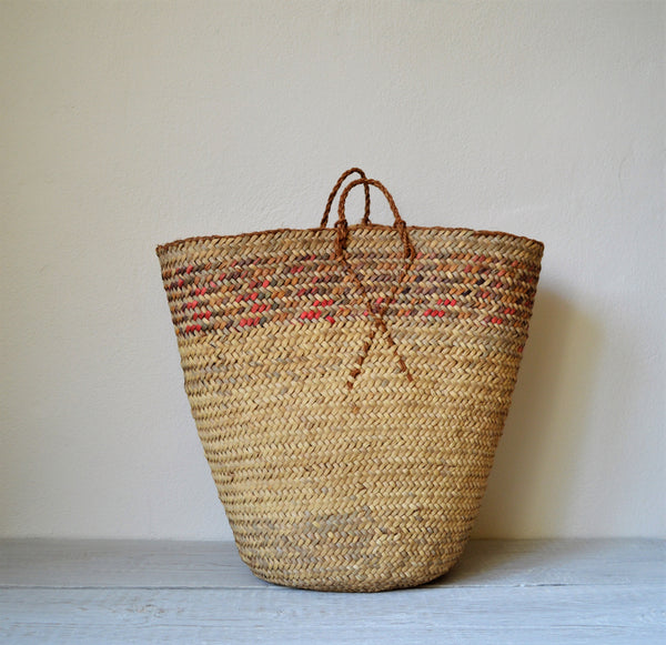 Vintage woven basket from Nubia