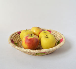 Wide fruit plate from Nubia Egypt, Palm straw