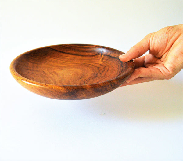 Hand-turned Wooden Salad Plate