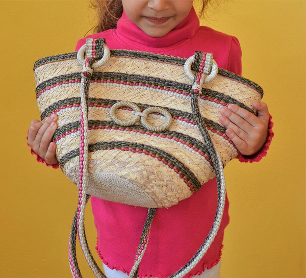 Girl bag, Summer straw bag