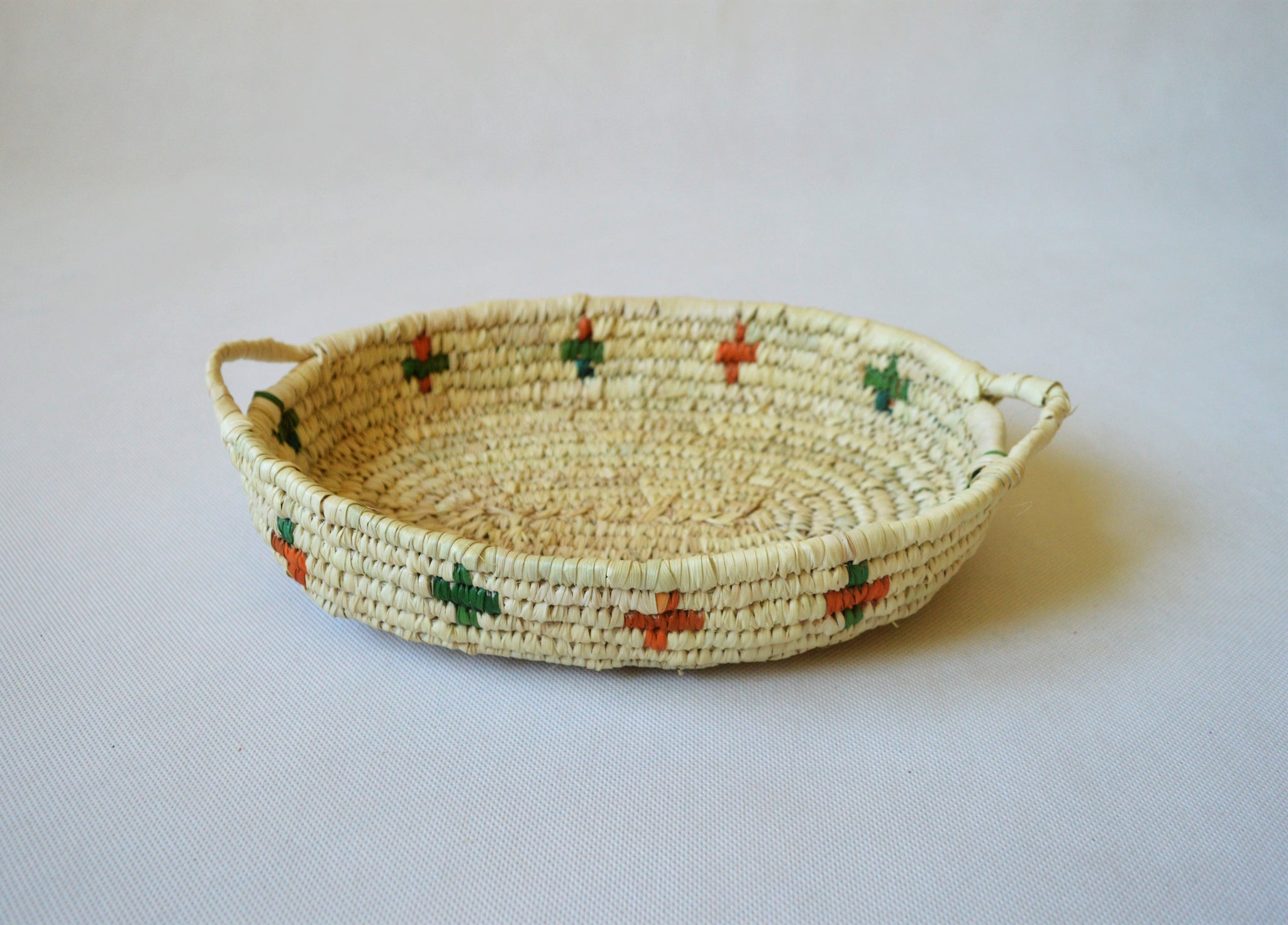 Nubian plate, Handwoven, Oval