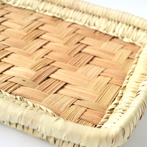 Rectangle Palm leaves hand woven basket
