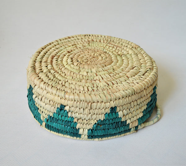 Woven fruit basket, Round