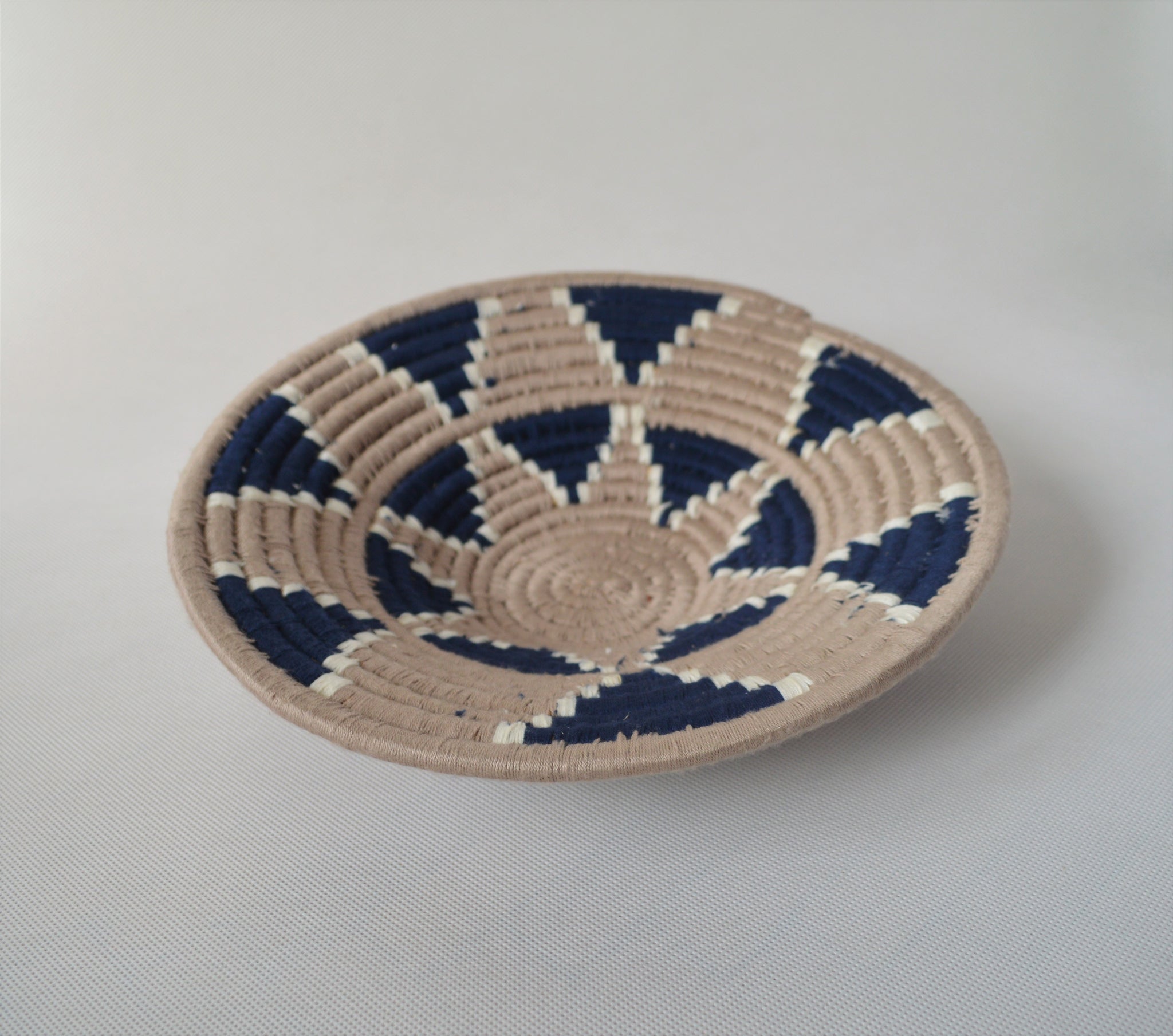 Nubian wool platter for fruits and wall decor, African wool basket