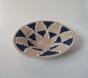 Nubian wool platter for fruits and wall decor, African wool basket