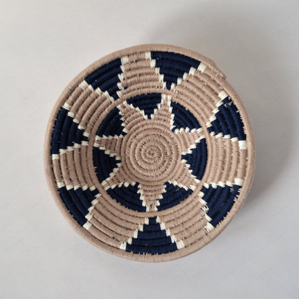 Nubian wool platter for fruits and wall decor, African wool basket