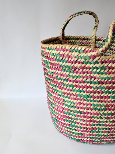 Straw basket HANA, Home storage basket