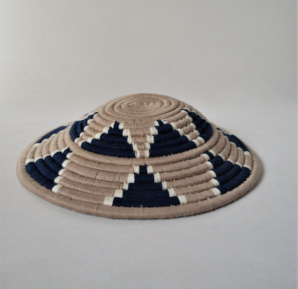 Nubian wool platter for fruits and wall decor, African wool basket
