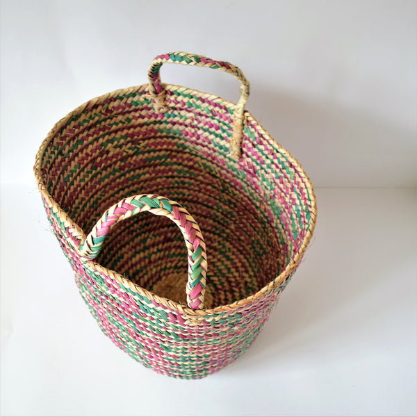 Straw basket HANA, Home storage basket