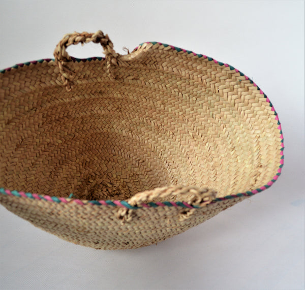 Doum palm storage basket