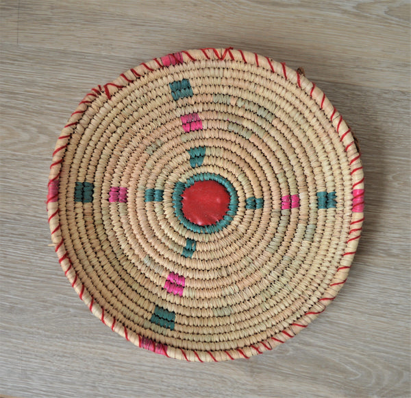 Woven decor wall basket, Living room decor