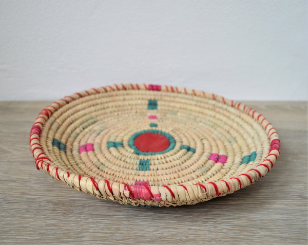 Woven decor wall basket, Living room decor