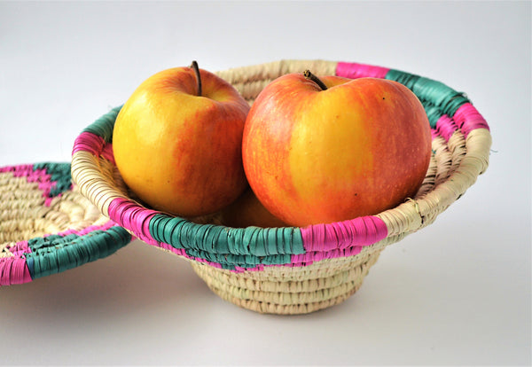 JAMILA - Woven fruit basket with a lid