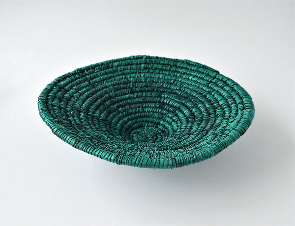 Green coil palm leaf platter, Fruit plate