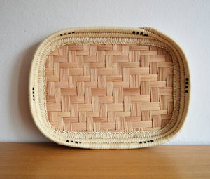 Large woven bread plate (Rectangle)
