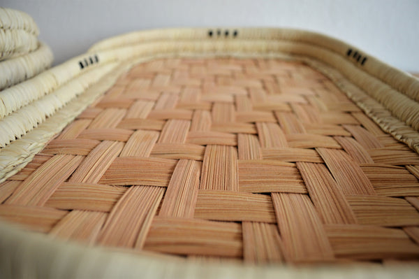 Large woven bread plate (Rectangle)