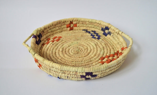 Nubian plate, Handwoven, Fruit plate