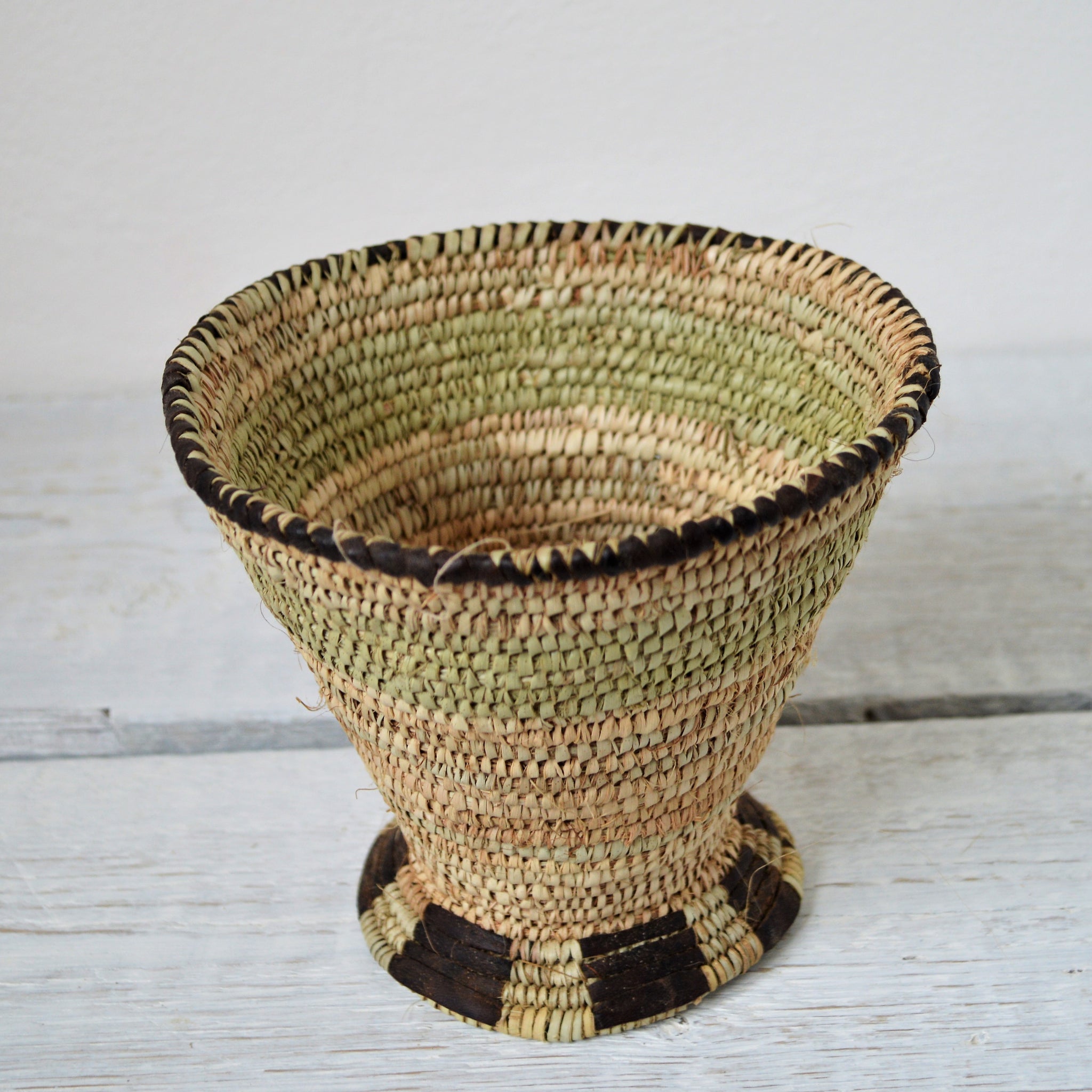 Straw cup, Boho decor