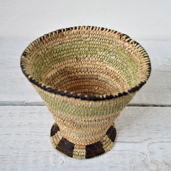 Straw cup, Boho decor