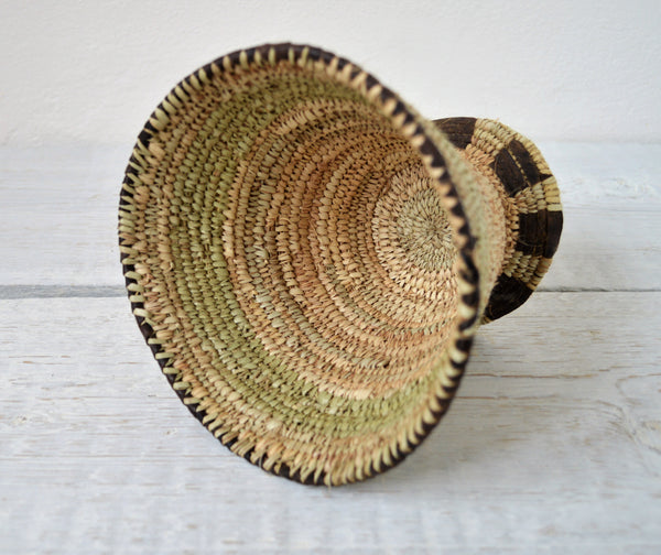 Straw cup, Boho decor