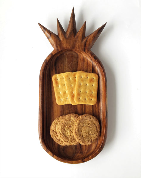 Pineapple wooden platter