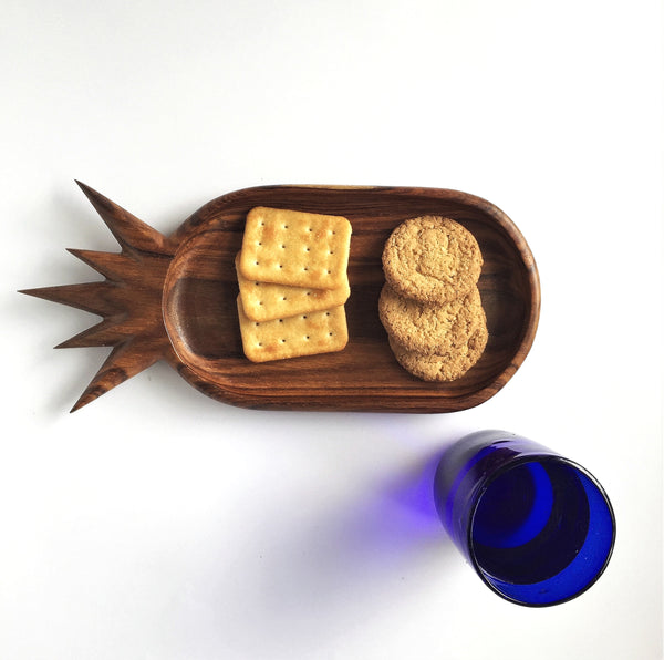 Pineapple wooden platter