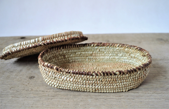 Woven jewelry box, Straw jewelry box