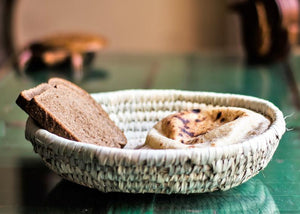 Woven bread plate 8"