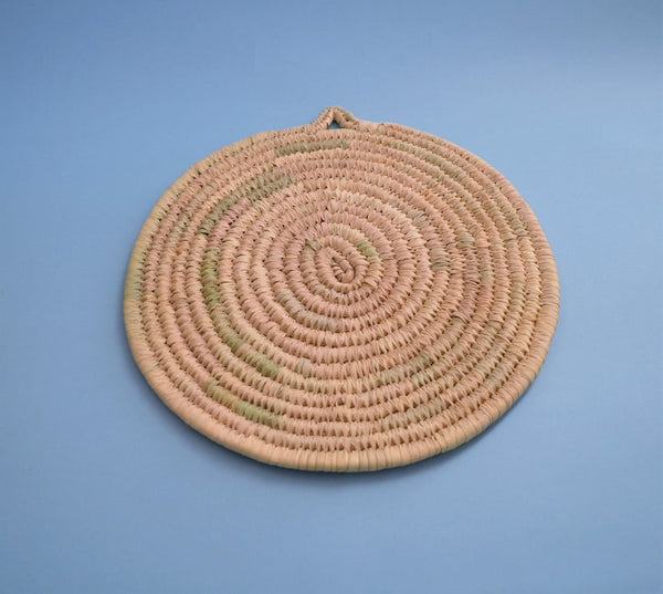 Natural palm trivet, Braided trivet